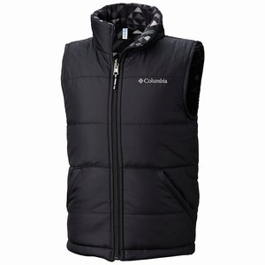 Columbia Ice Chips™ II Reversible Väst Pojkar Svarta (XCRQI9285)